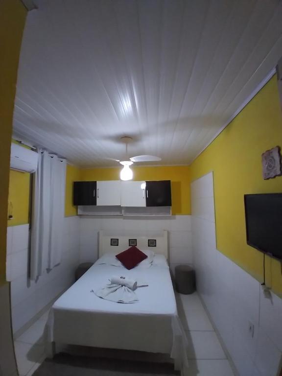 Postel nebo postele na pokoji v ubytování Chapada Casas da Izete
