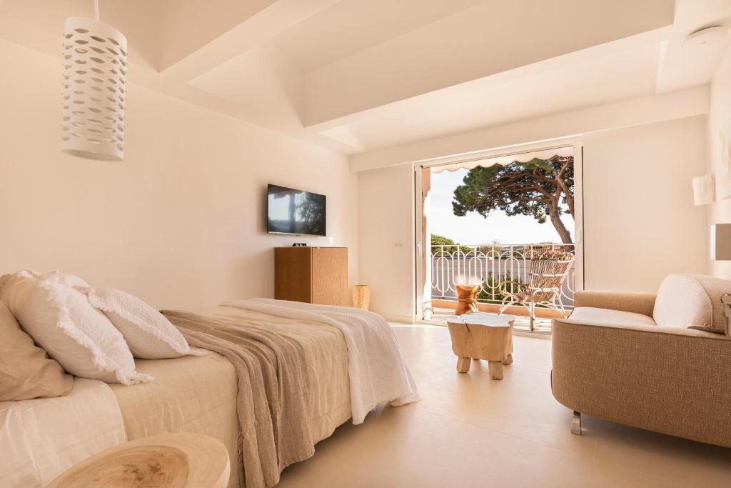 Posezení v ubytování Maison Carla Rosa Cannes