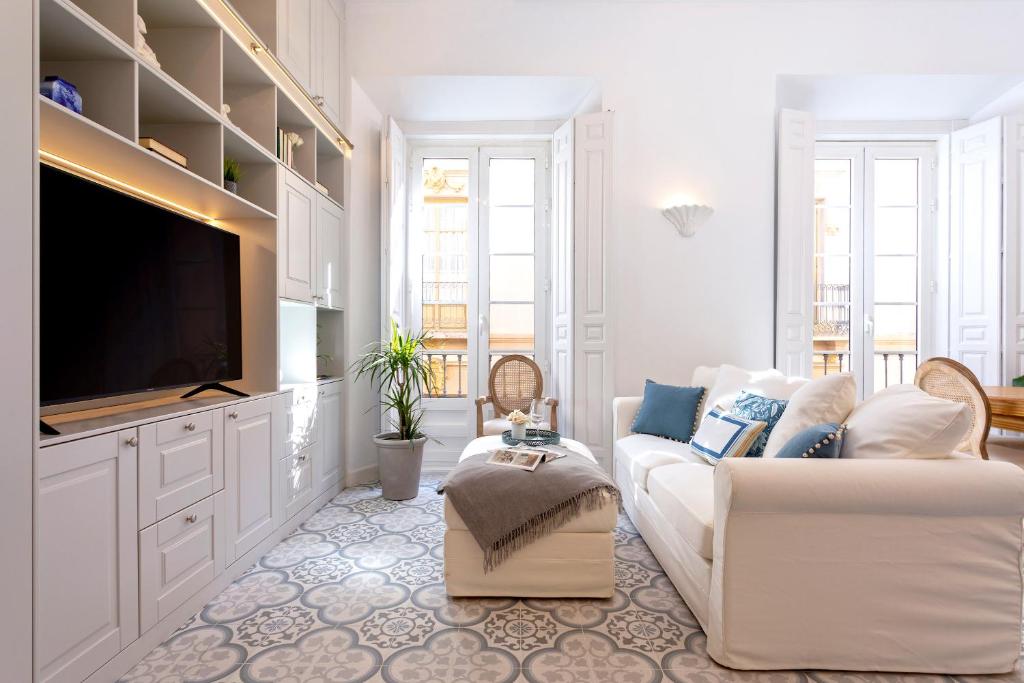 Et tv og/eller underholdning på Genteel Home Marín García