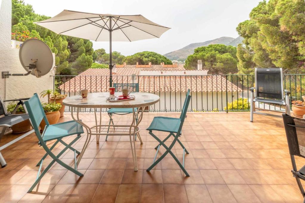 Balkón alebo terasa v ubytovaní Carboneras 59 Bonito apartamento con terraza