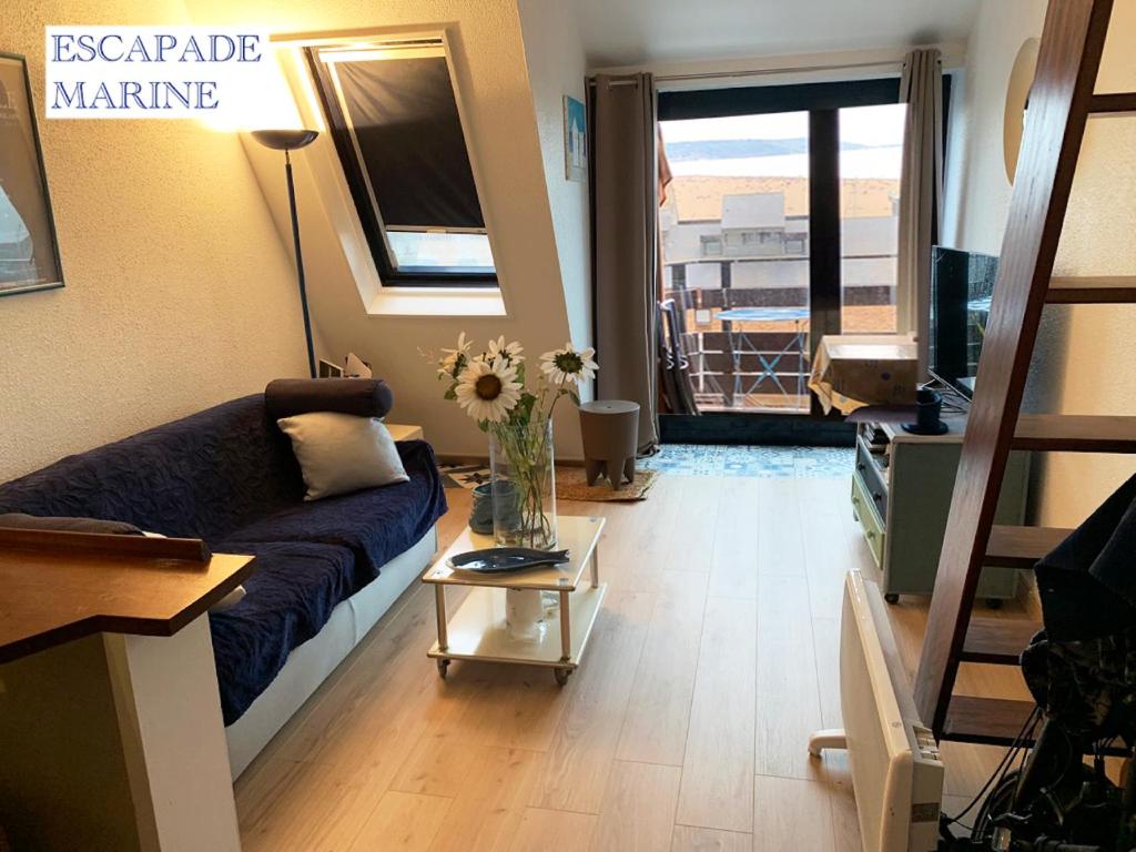 Fotografia z galérie ubytovania ESCAPADE MARINE Mini Duplex avec magnifique vue sur mer v destinácii Deauville