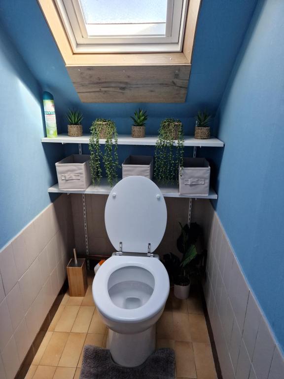 Łazienka w obiekcie Gîte la crinière au vent