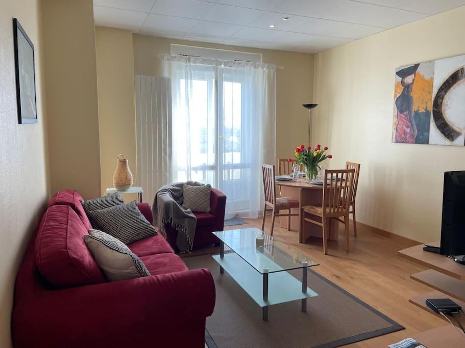 O zonă de relaxare la Appartement avec vue exceptionnelle sur Biarritz