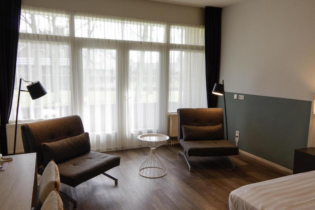Posezení v ubytování Hotel and Restaurant van Saaze