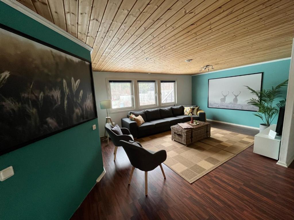 Posezení v ubytování Långrösta 48-49, Appartementen in Hagfors