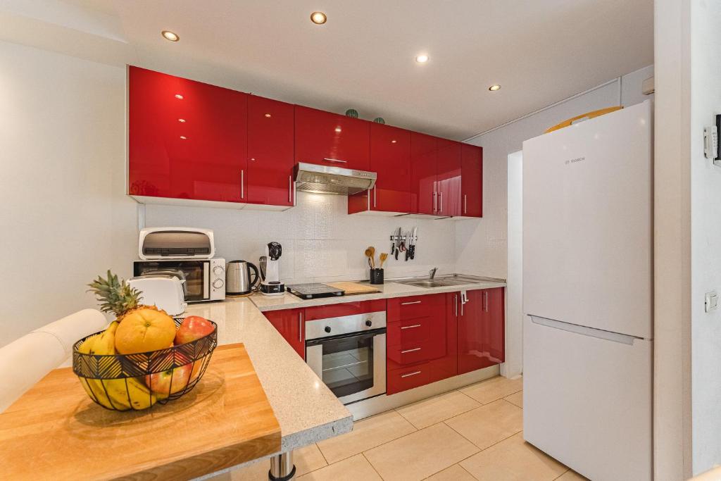 Kuchyňa alebo kuchynka v ubytovaní Ferienwohnung Summer Dream - Island Village