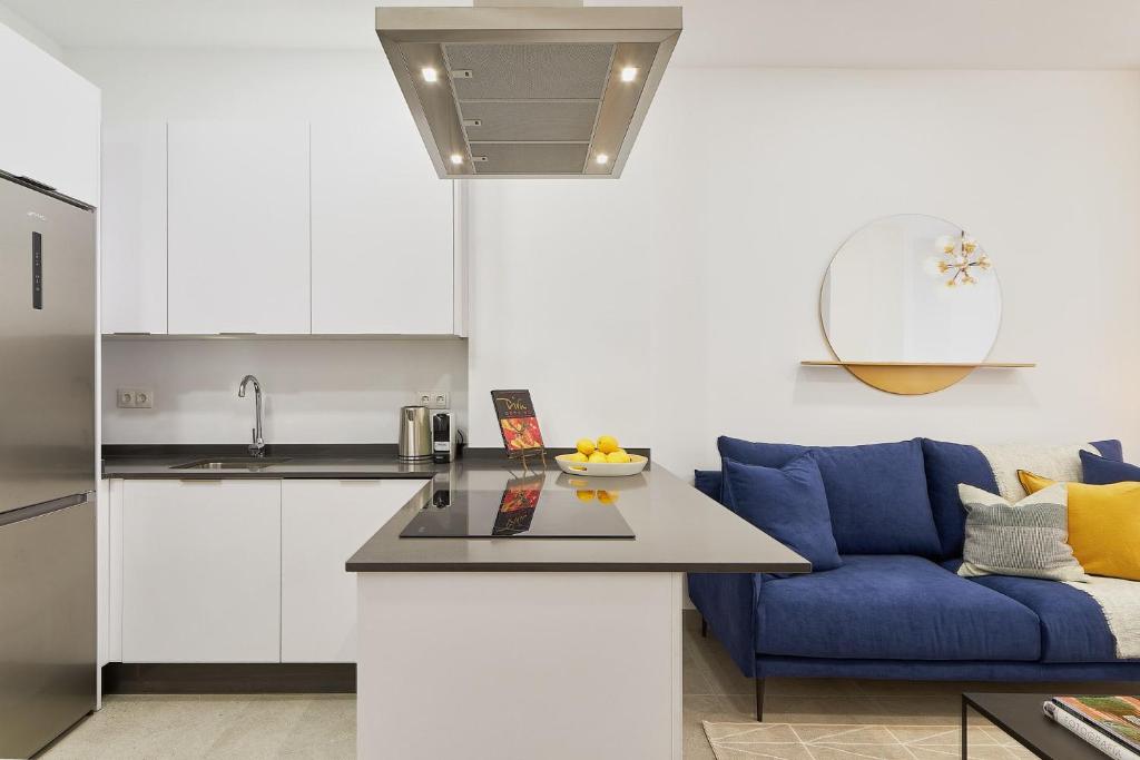 Kuchyň nebo kuchyňský kout v ubytování Soho Apartments in Malaga by Solaga Holiday Homes