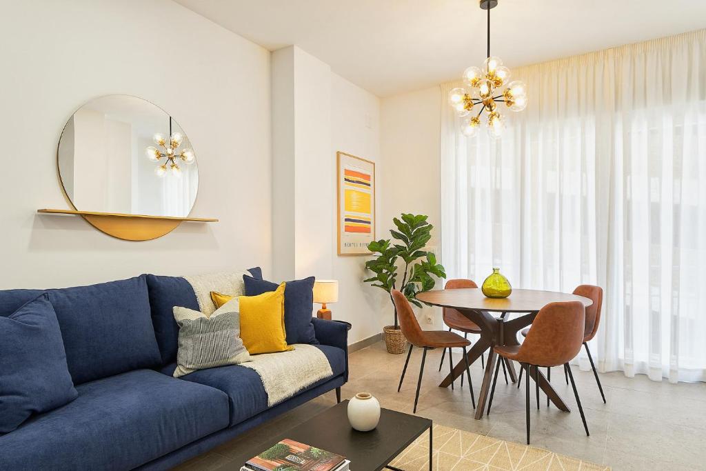 Posezení v ubytování Soho Apartments in Malaga by Solaga Holiday Homes