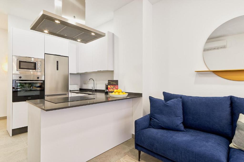 Kuchyň nebo kuchyňský kout v ubytování Soho Apartments in Malaga by Solaga Holiday Homes