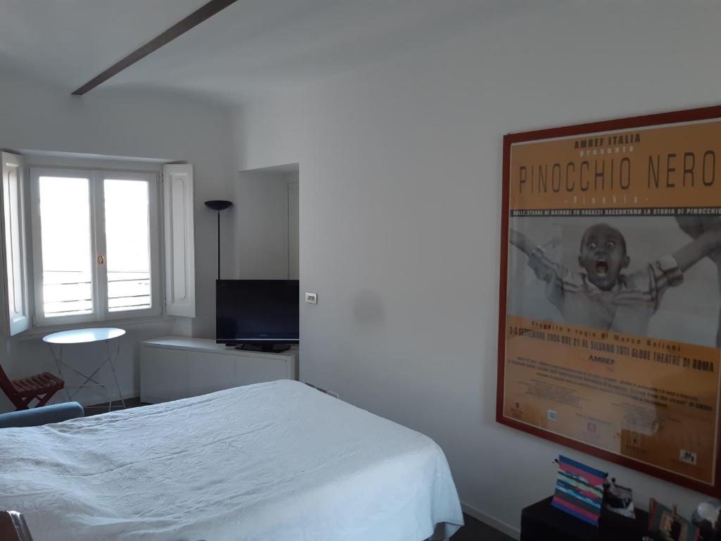 TV a/nebo společenská místnost v ubytování Camera di charme con ingresso indipendente