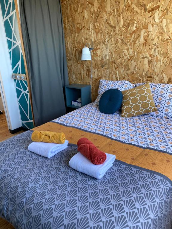 Postel nebo postele na pokoji v ubytování Aster - Apt 2/4 personnes - Vue mer