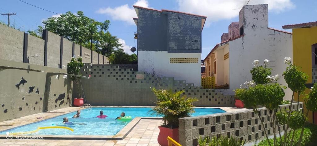 Πισίνα στο ή κοντά στο Flats no FORTE 200m praia ar piscinas até 8 pessoas portaria 24H
