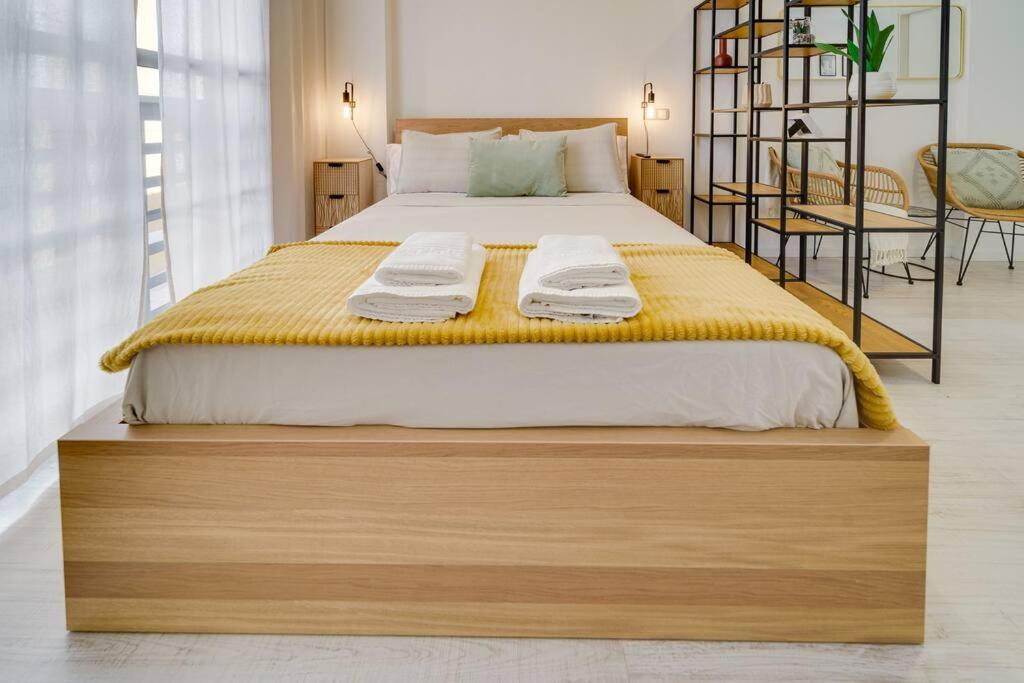 Posteľ alebo postele v izbe v ubytovaní Sophisticated studio in the center of Málaga