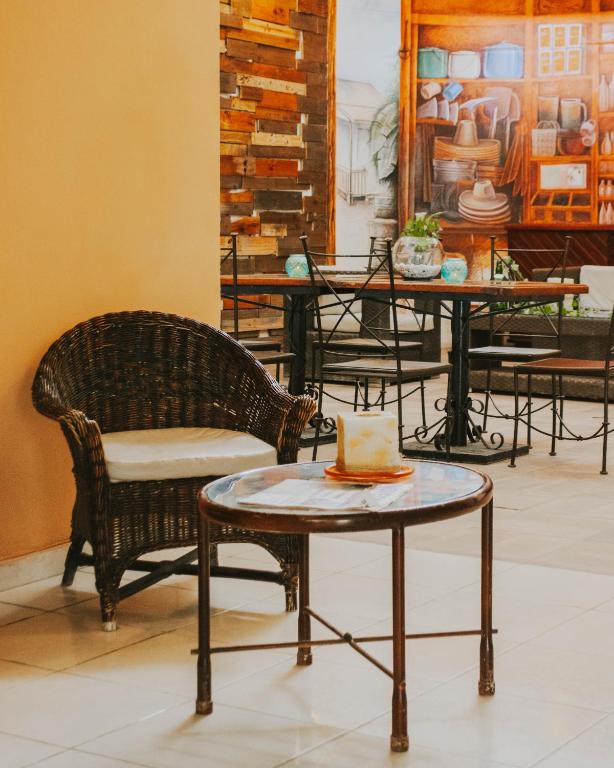 Posezení v ubytování Casa Chetumal Hotel