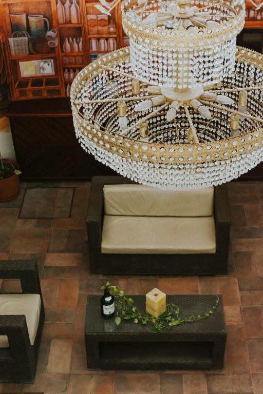 Nápoje v ubytování Casa Chetumal Hotel