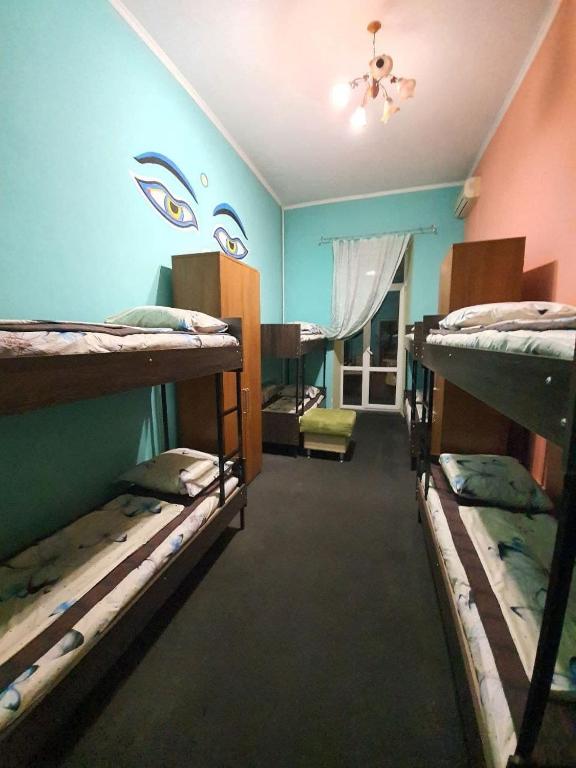 Postel nebo postele na pokoji v ubytování Likehostel