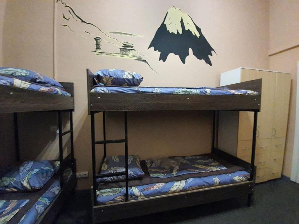 Postel nebo postele na pokoji v ubytování Likehostel