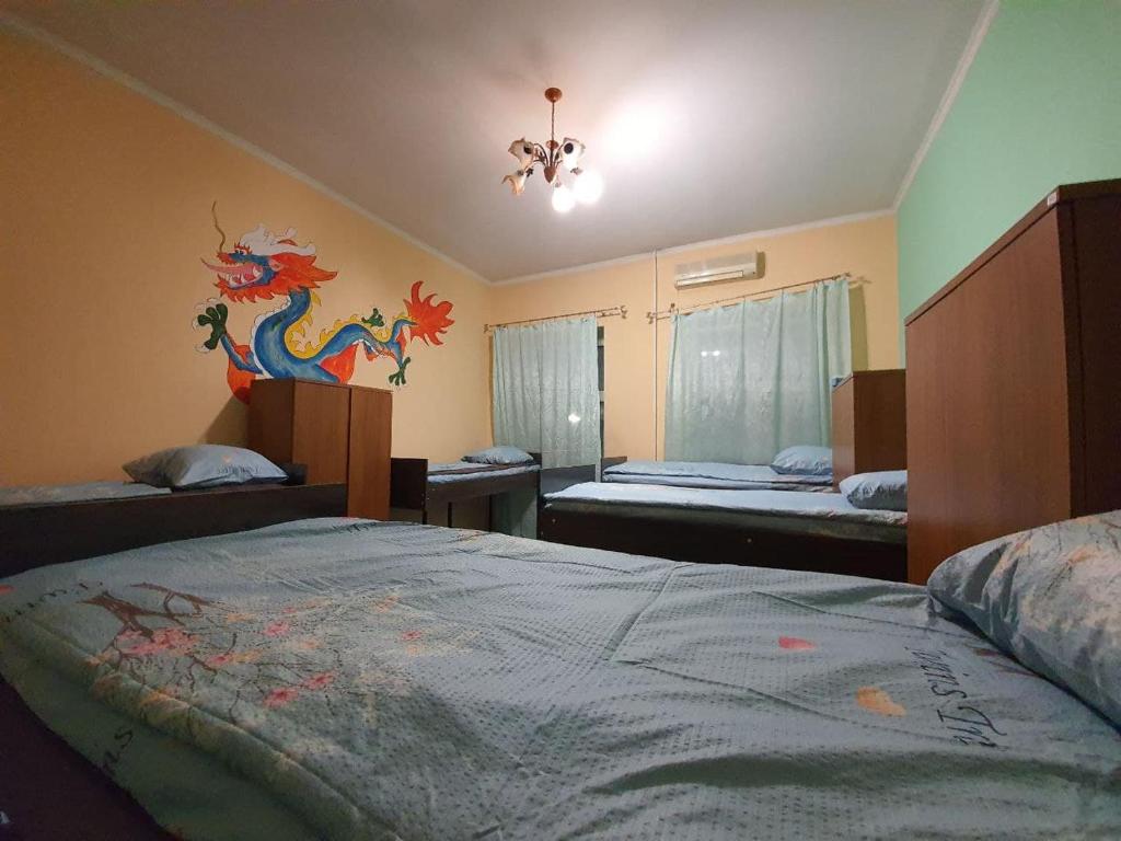 Postel nebo postele na pokoji v ubytování Likehostel
