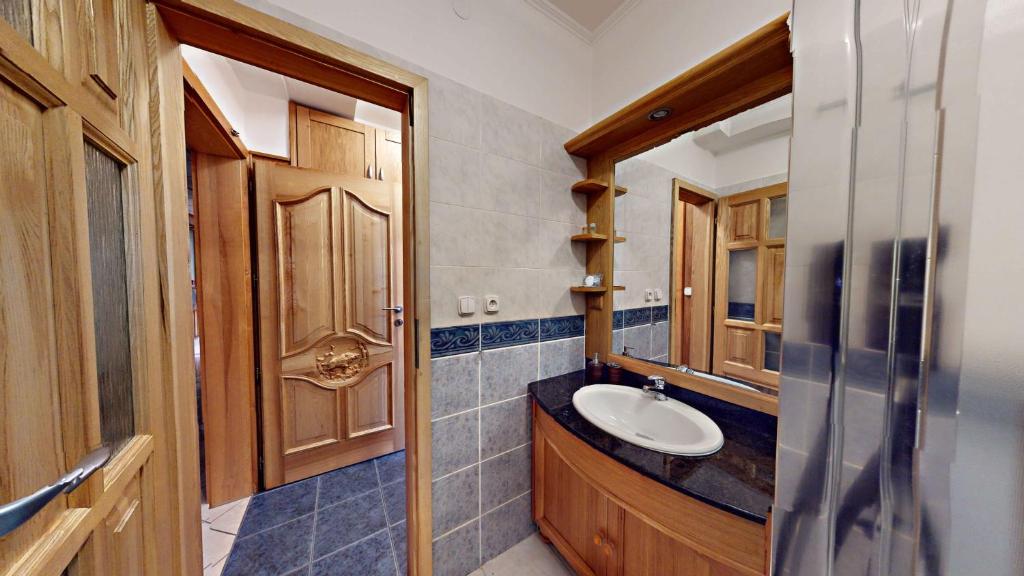 Koupelna v ubytování Hotel Diana