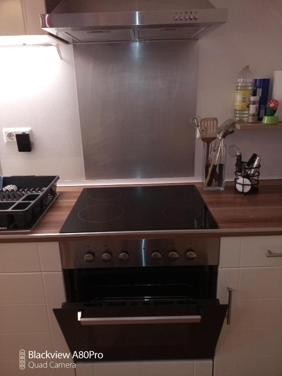 Kuchyň nebo kuchyňský kout v ubytování Um Burebierg apartment 35m2