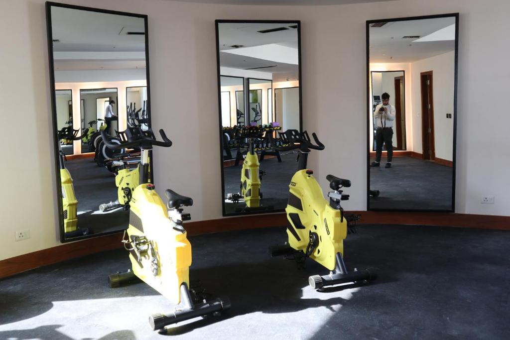 Fitness centrum a/nebo fitness zařízení v ubytování The Mars Resorts