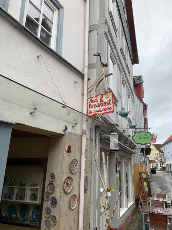 Certifikát, hodnocení, plakát nebo jiný dokument vystavený v ubytování Gästehaus Keins wie meins