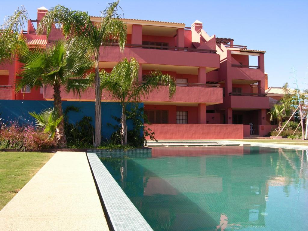 a swimming pool in front of a building at Arona 2 - 5208 in Mar de Cristal