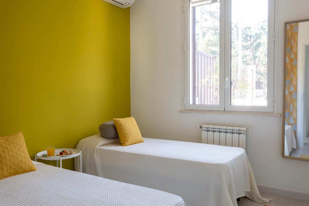 Postel nebo postele na pokoji v ubytování Nice home