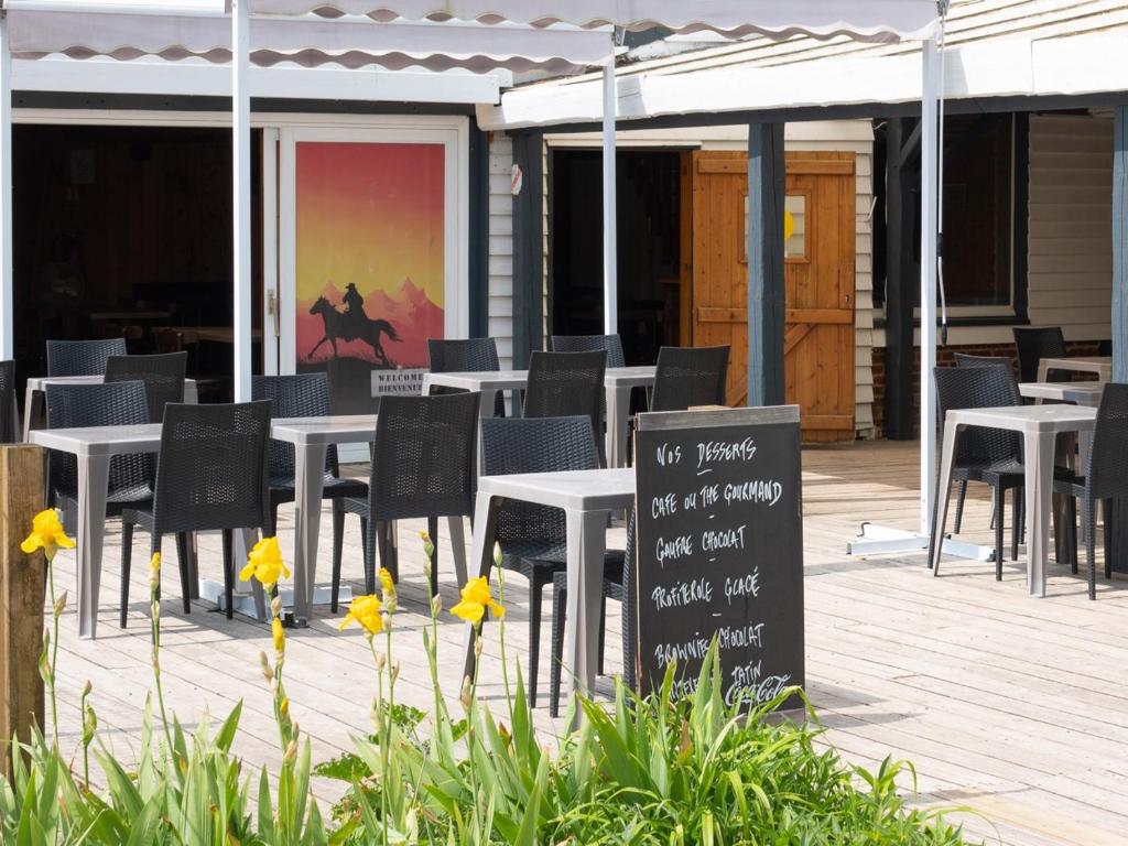 Restaurace v ubytování Camping les 3 Sablières