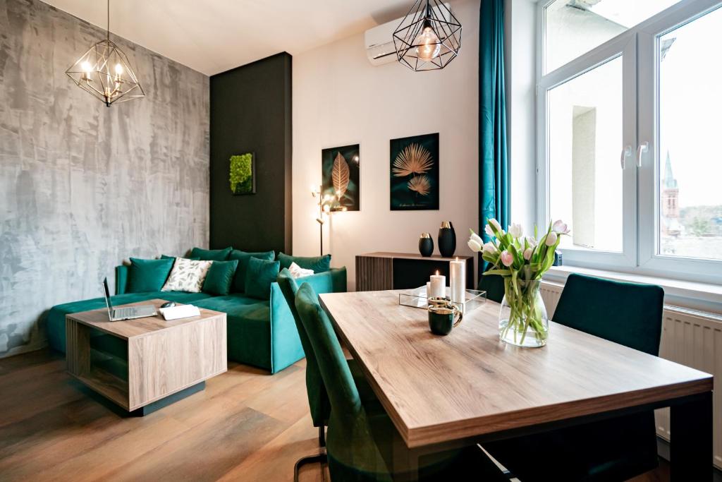 Część wypoczynkowa w obiekcie Ottimo Apartamenty Jagiellońska