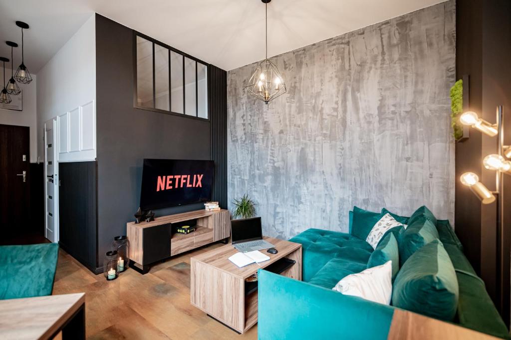 Część wypoczynkowa w obiekcie Ottimo Apartamenty Jagiellońska