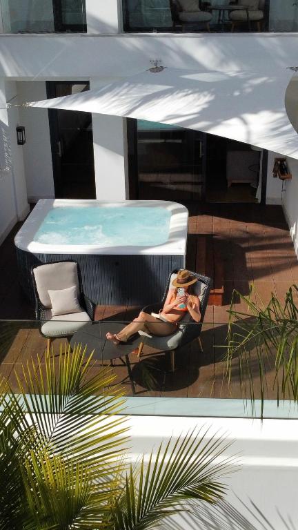 Hotel Fariones - Jacuzzi privado en la habitación en Puerto del Carmen