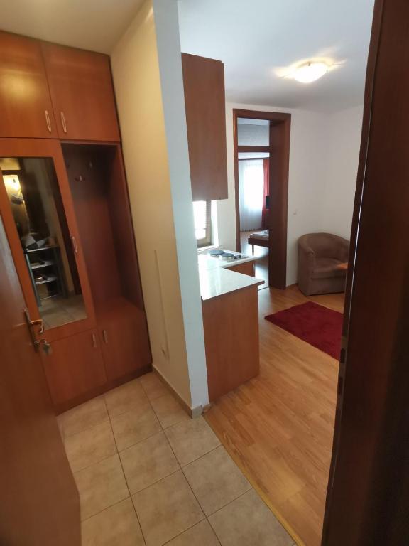 Kuchyň nebo kuchyňský kout v ubytování Apartments Stari most