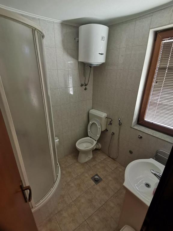 Koupelna v ubytování Apartments Stari most
