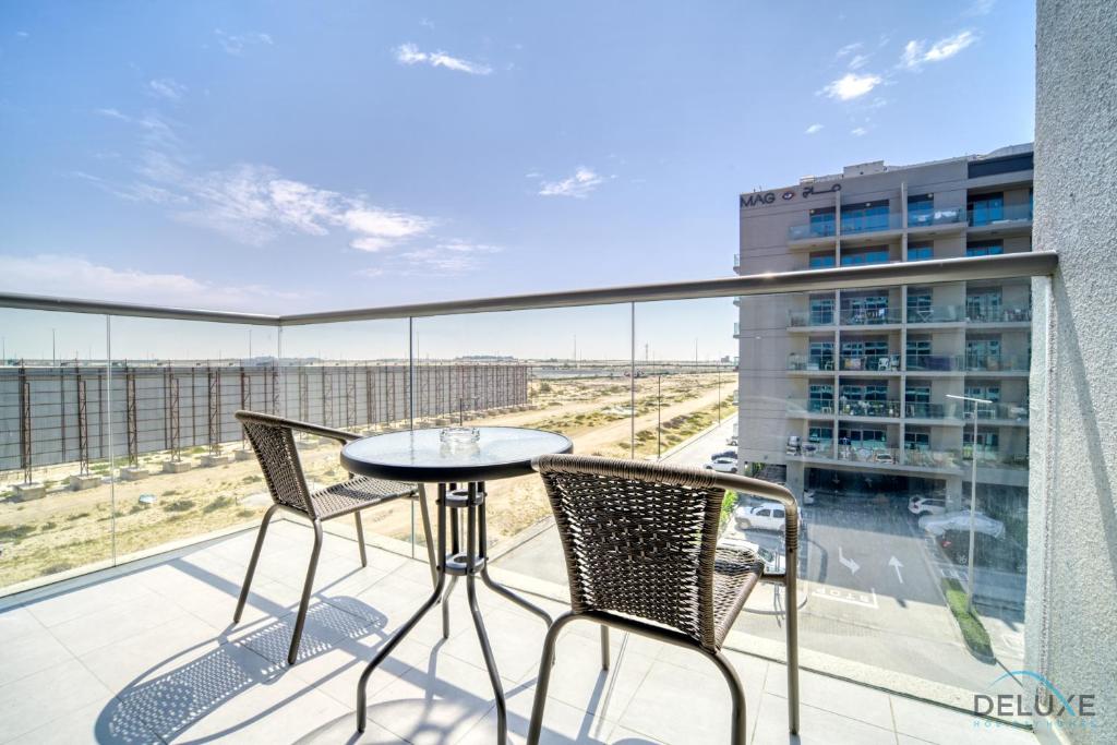 Balkón nebo terasa v ubytování Classic 1BR at MAG 510 Dubai South by Deluxe Holiday Homes