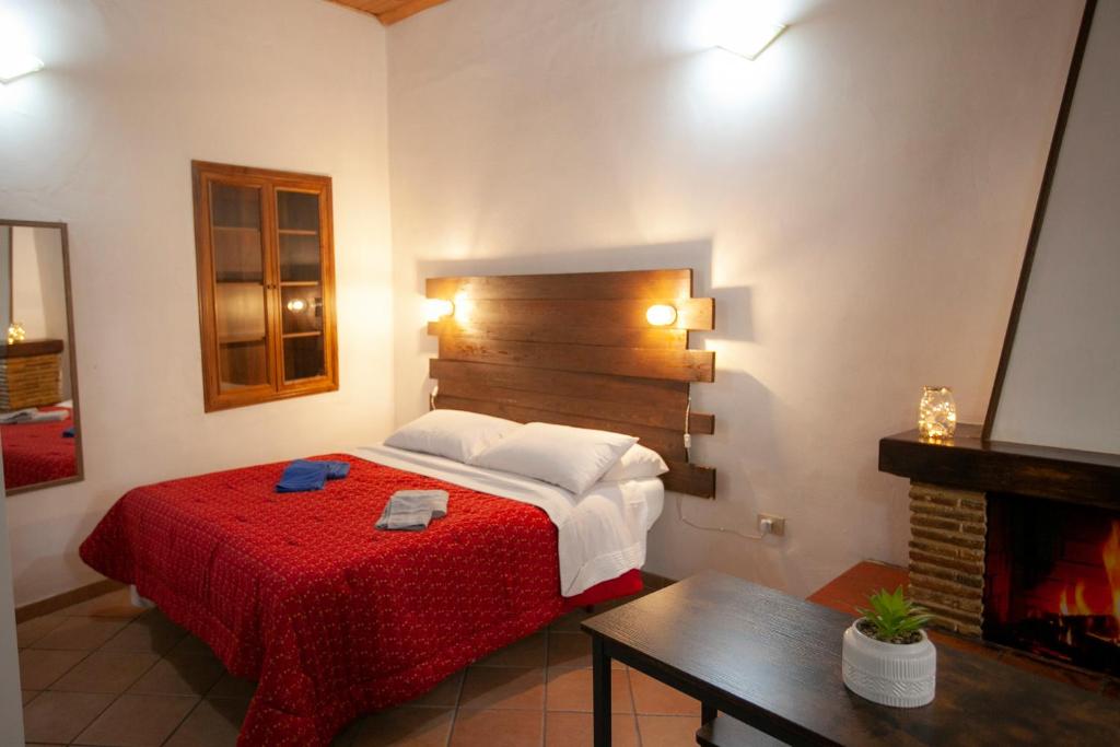 En eller flere senge i et værelse på Casa Nena