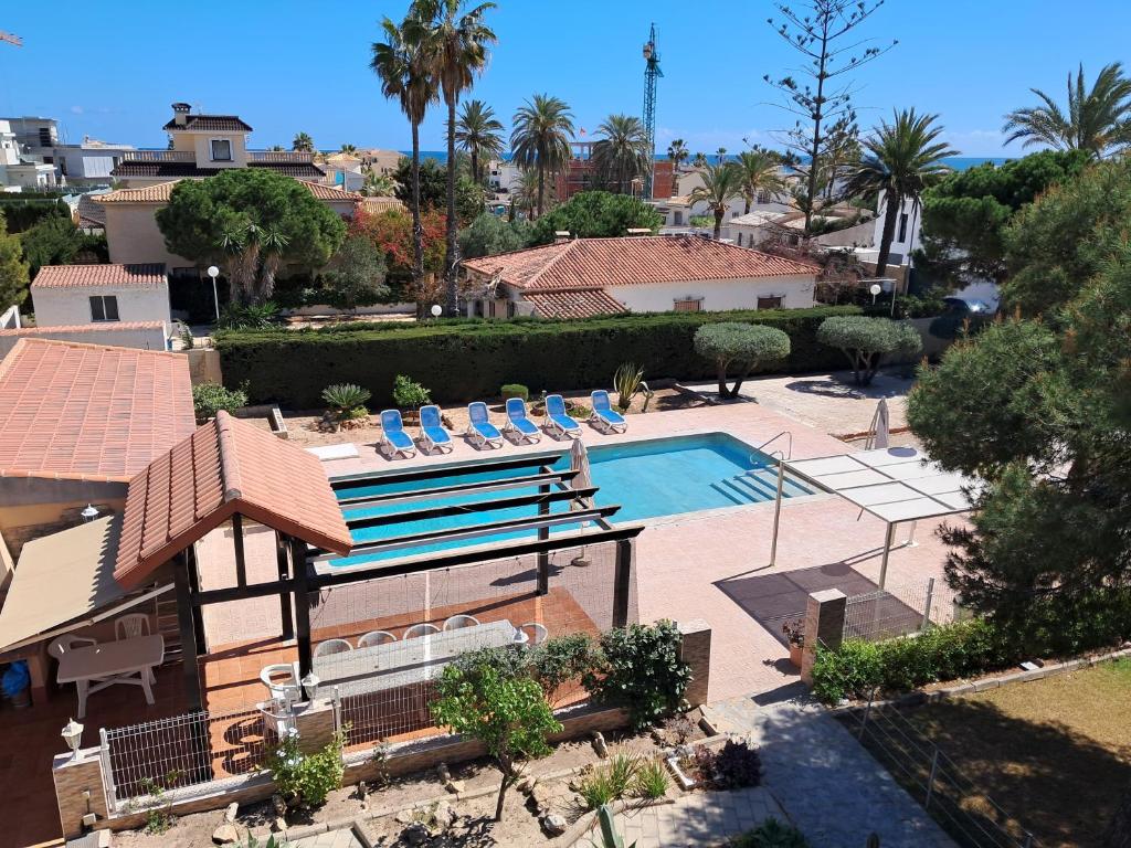 Bazén v ubytovaní Villa Zenia Beach alebo v jeho blízkosti