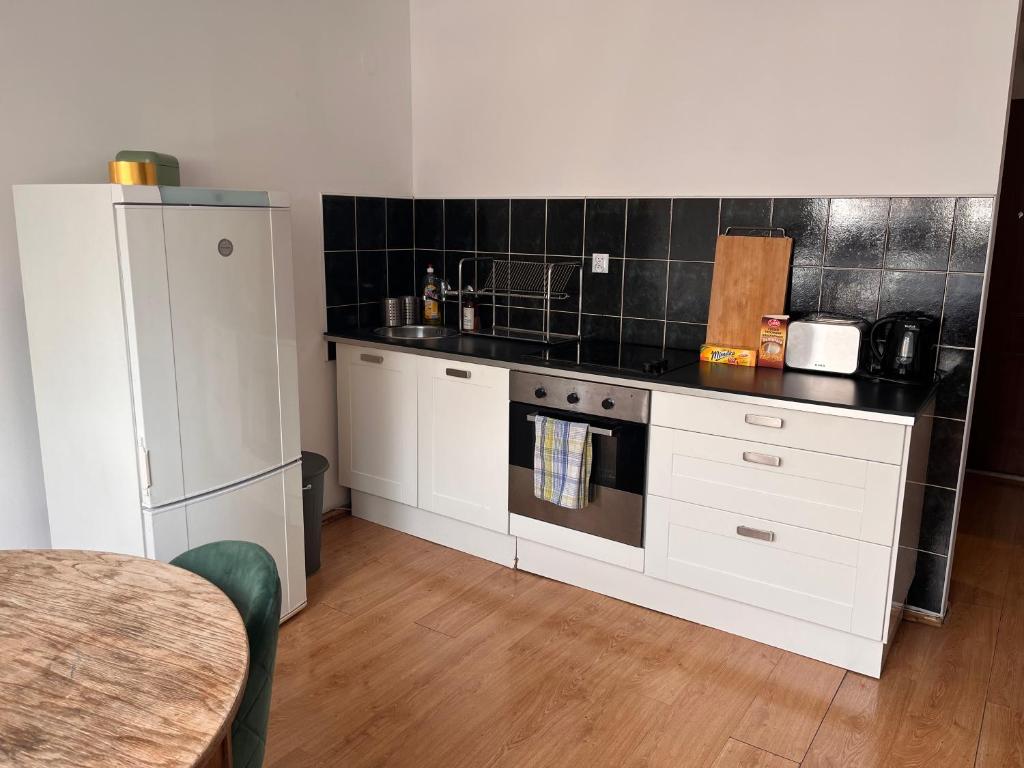 Kuchyňa alebo kuchynka v ubytovaní Appartement Vieille Ville