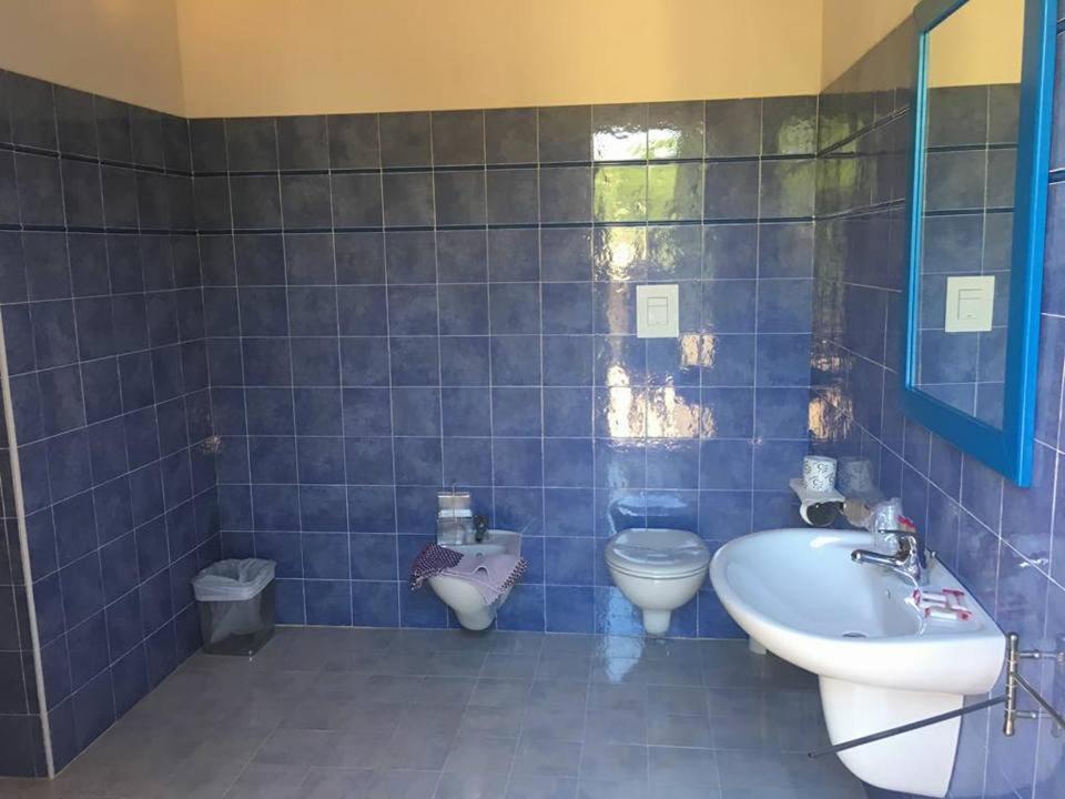 Koupelna v ubytování Hotel Villaggio Stromboli