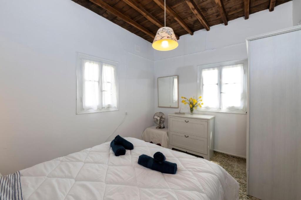 Postel nebo postele na pokoji v ubytování Pauvre Maison with sea View