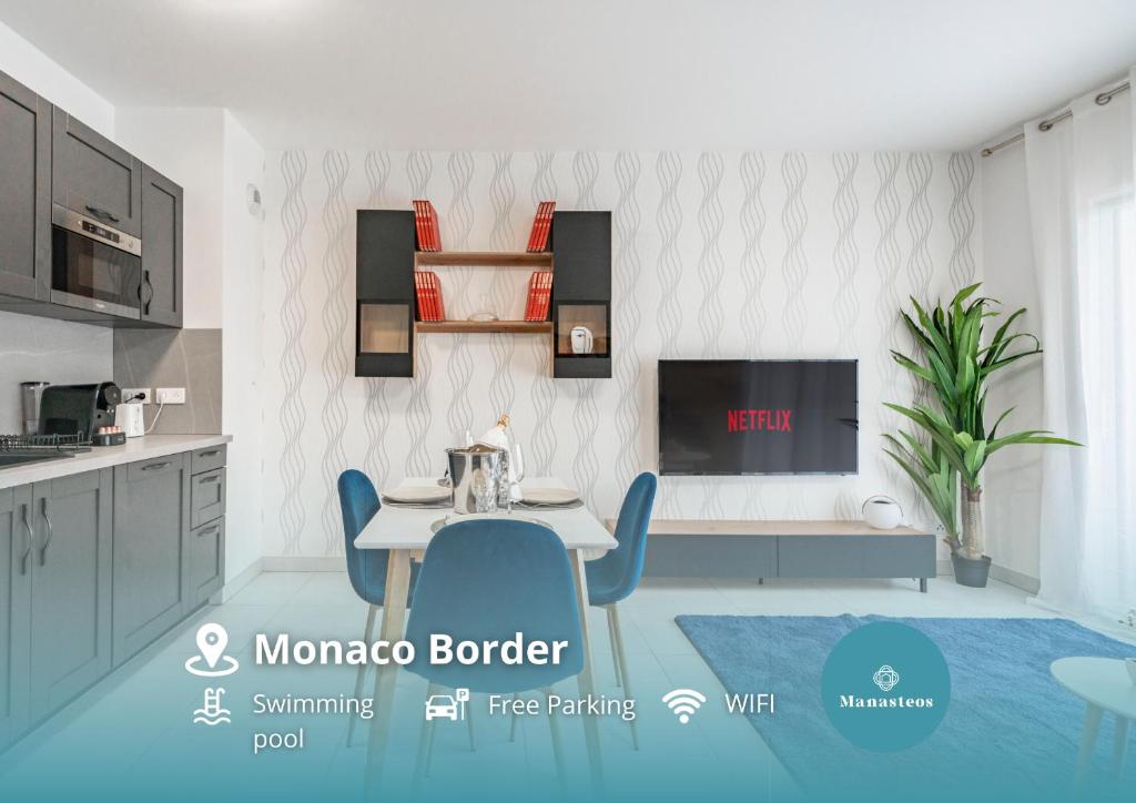 Zdjęcie z galerii obiektu Frontière Monaco, Terrasse Vue Mer, Tour Odeon - AP w mieście Beausoleil