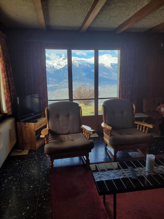 La Crettaz app dans chalet - SUNNY apartment 6 p - Resim 11