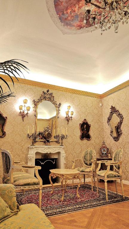 A seating area at La Baronessa