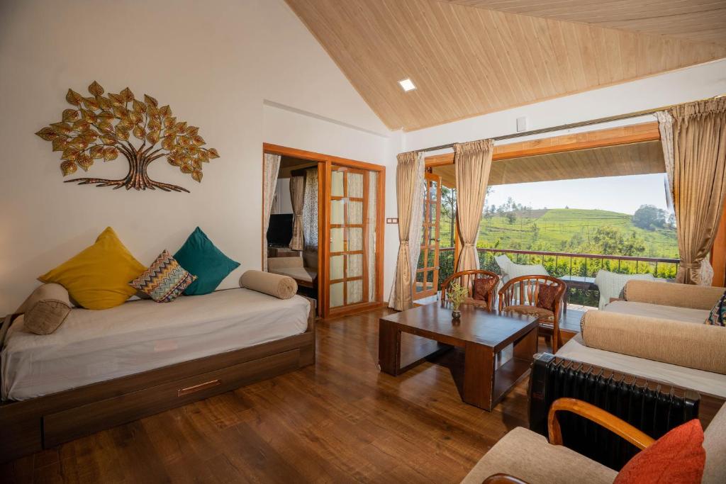 Posezení v ubytování Green Nest Resort Ooty