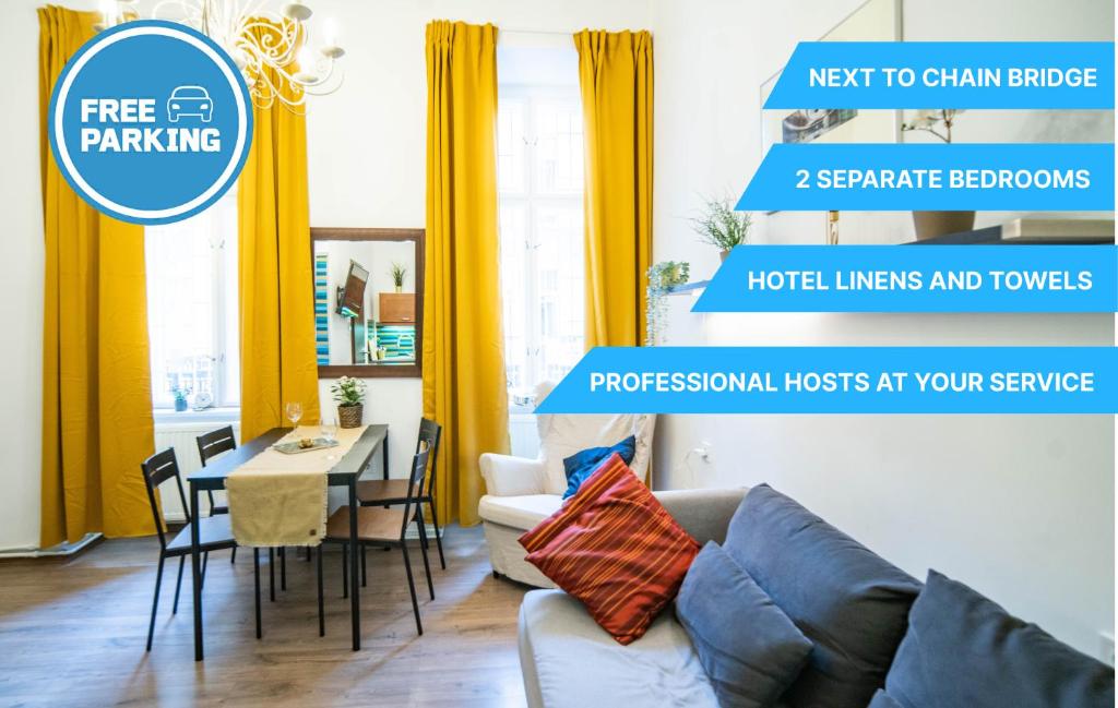 Posedenie v ubytovaní Free Parking Chain Bridge Home 4ppl, 2bdrm, Wifi, Smart TV, AC