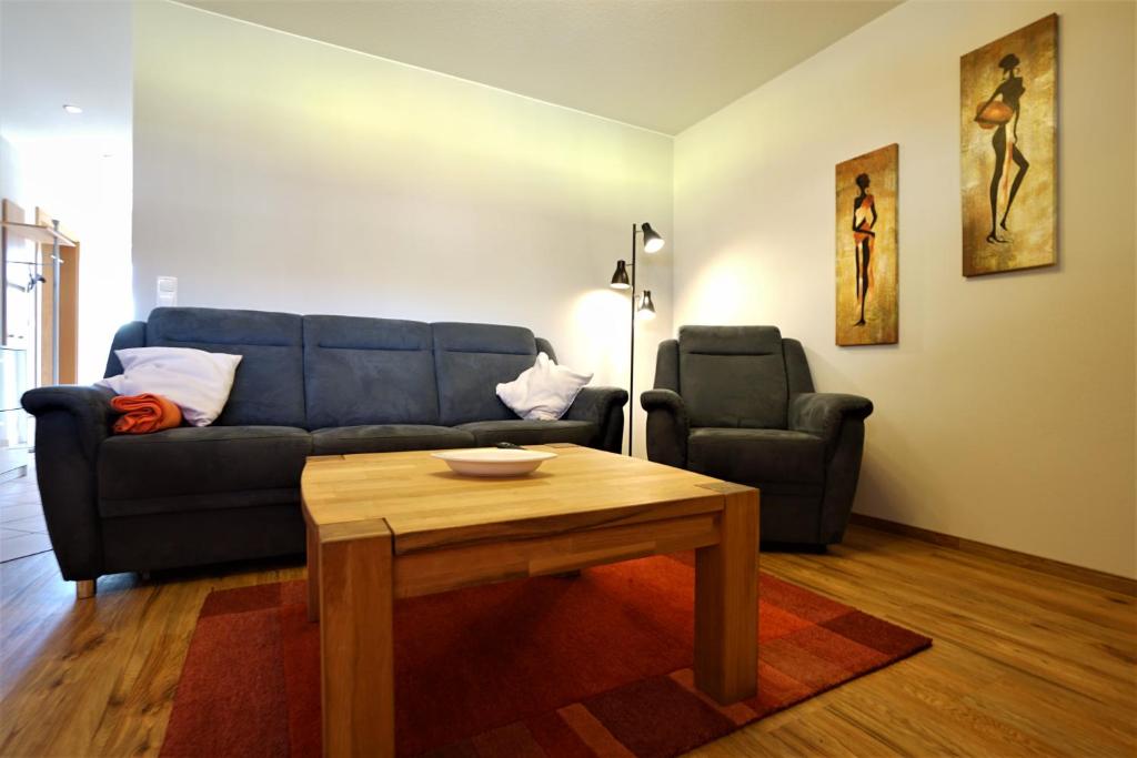 Posezení v ubytování Meereskönig Wohnung 1