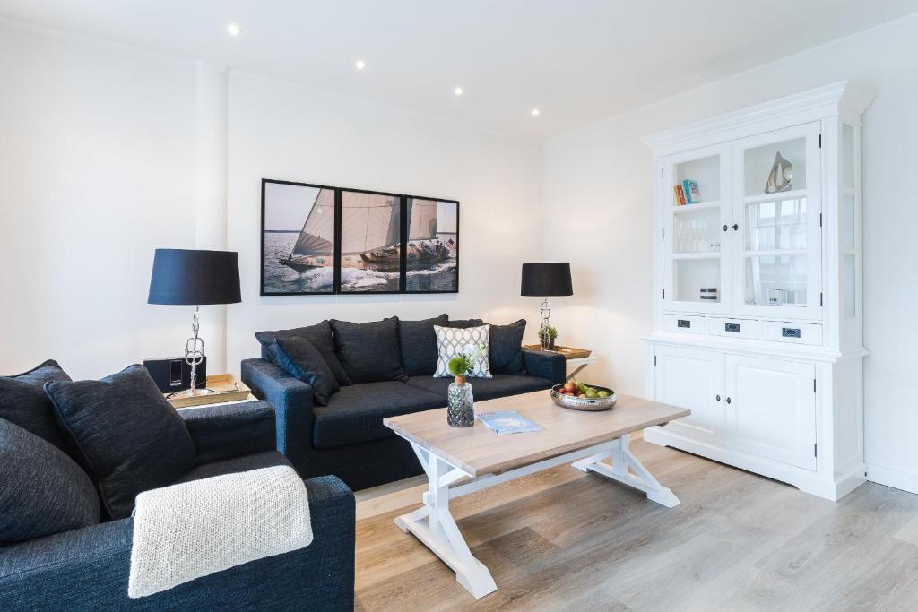 Kuchyň nebo kuchyňský kout v ubytování Strandvilla Apartment Meeresglück