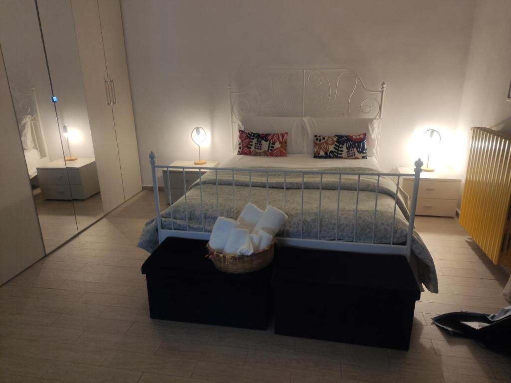 Postel nebo postele na pokoji v ubytování Terrazza Sui Sassi