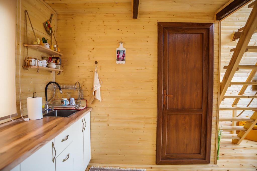 Kuchyň nebo kuchyňský kout v ubytování Cottage Nishi