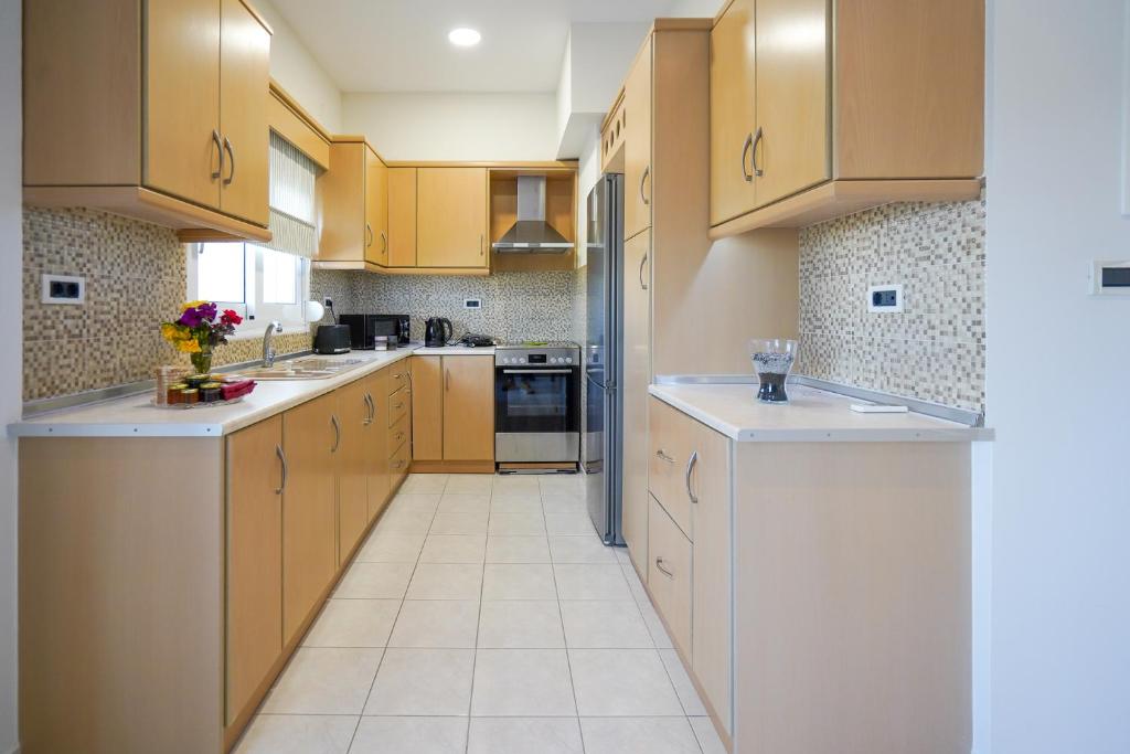 Kuchyňa alebo kuchynka v ubytovaní Kyriakos Apartment